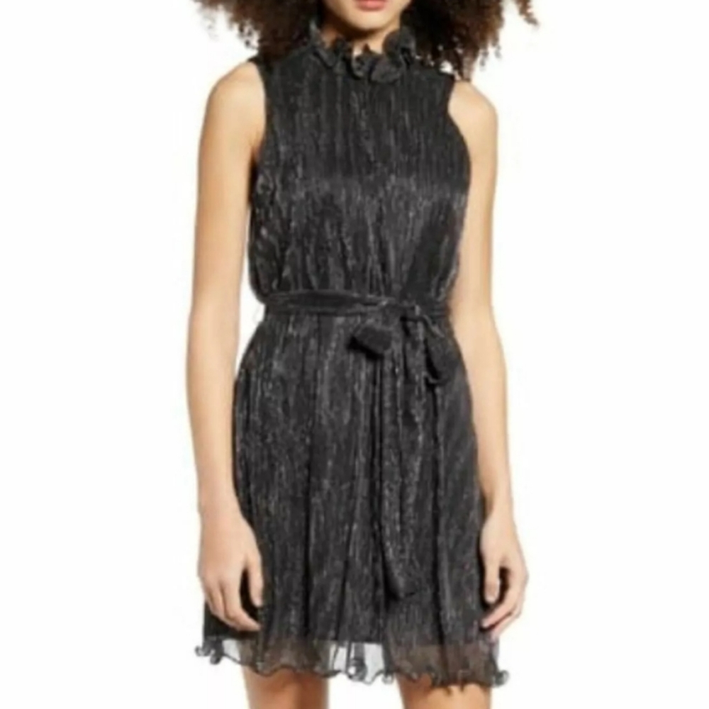 Endless Rose Metallic Stripe Mini Dress Size M